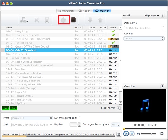 Xilisoft Audio Converter Pro for Mac Anleitung