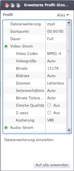 Video nach MP4 konvertieren unter Mac OS