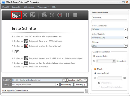 powerpoint to avi converter, powerpoint in avi umwandeln